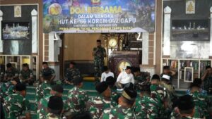 Penuh Kebersamaan, Korem 042/Gapu Gelar Syukuran HUT ke-66 dengan Sederhana namun Bermakna