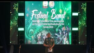 Danrem 042/Gapu Resmi Buka Festival Band Pelajar se-Kota Jambi: Panggung Kreativitas Generasi Muda dalam Semarak HUT ke-66 Korem 042/Gapu