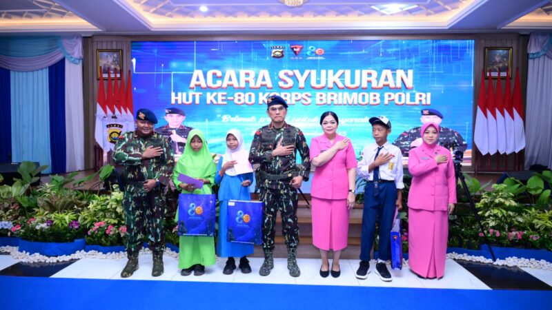 Polda Jambi Gelar Syukuran Dalam Rangka HUT Ke-80 Korps Brimob Polri