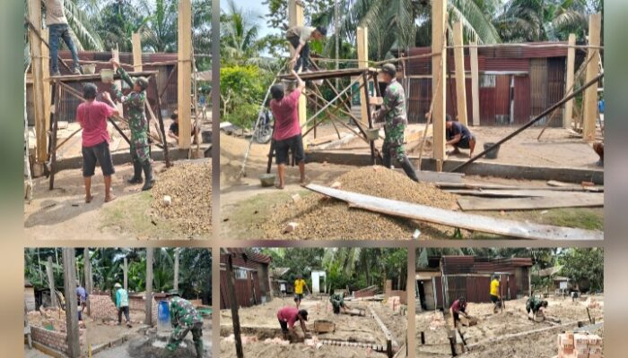 Bedah RTLH TMMD ke-127 di Petajen Masuki Tahap Pondasi