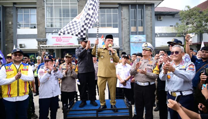 Polda Jambi Ikut Serta dalam Pelepasan Mudik Gratis dan Pencanangan Angkutan Lebaran Terpadu 2026 di Jambi