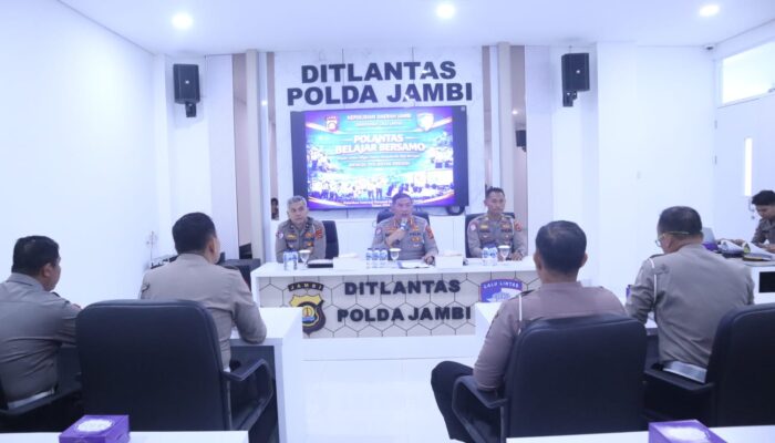 Tingkatkan Profesionalisme Personel, Ditlantas Polda Jambi Gelar Program “Polantas Belajar Bersamo”