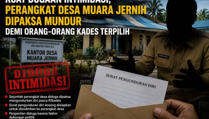 Diduga Disingkirkan karena Beda Pilihan Politik, Perangkat Desa Muara Jernih Dipaksa Mundur