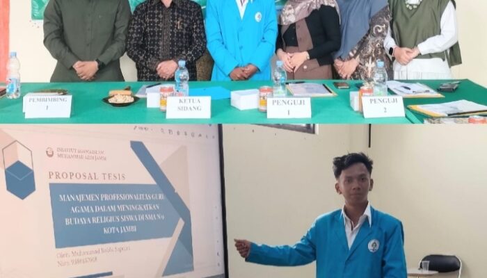 SEMINAR PROPOSAL TESIS M. ROBBI SAPUTRA: MENGGUGAH SEMANGAT AKADEMIK DAN RELIGIUSITAS DI IAIMA JAMBI