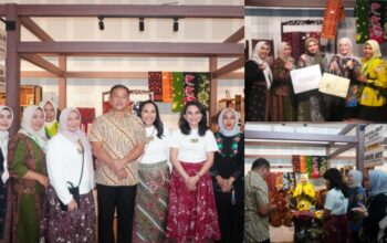Hari Penutupan Persit Bisa 2, Booth Batik Jambi Ny. Ruslaini Fadli Diserbu Pengunjung
