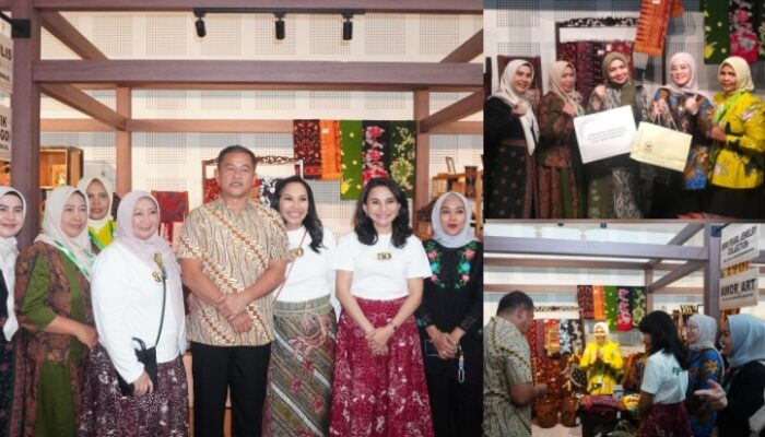 Hari Penutupan Persit Bisa 2, Booth Batik Jambi Ny. Ruslaini Fadli Diserbu Pengunjung