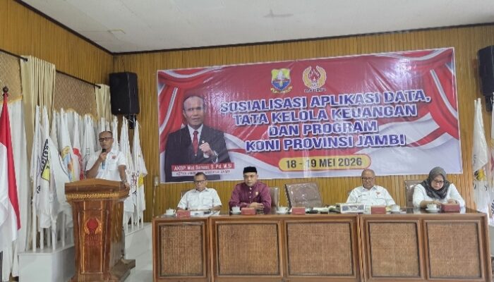 Perkuat Tata Kelola Administrasi dan Program, KONI Jambi Sosialisasi Aflikasi Data
