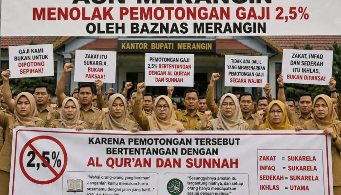 Sejumlah ASN Merangin Suarakan Penolakan Potongan Zakat 2,5 Persen Melalui Baznas