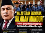 “Kalau Tidak Berkenan Silakan Mundur”, Persoalannya Tidak Sesederhana Itu