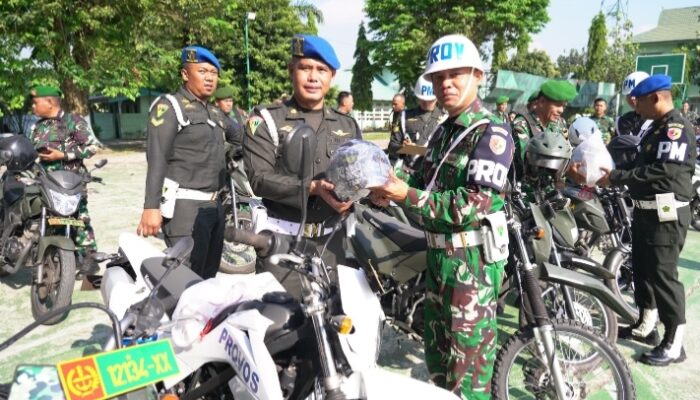 Upacara di Makorem 042/Gapu Diwarnai Aksi Peduli Keselamatan Berkendara