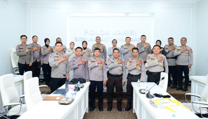 Polda Jambi Terima Kunjungan Tim Puslitbang Polri, Teliti Optimalisasi Almatsus Dalmas dan Ketahanan Pangan