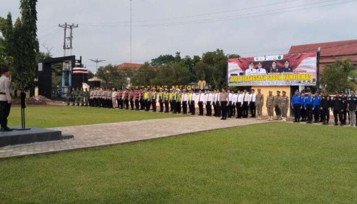 Kapolres Tanjab Timur Pimpin Apel Kebangsaan Sabuk Kamtibmas, Perkuat Sinergi Jaga Kondusivitas Daerah
